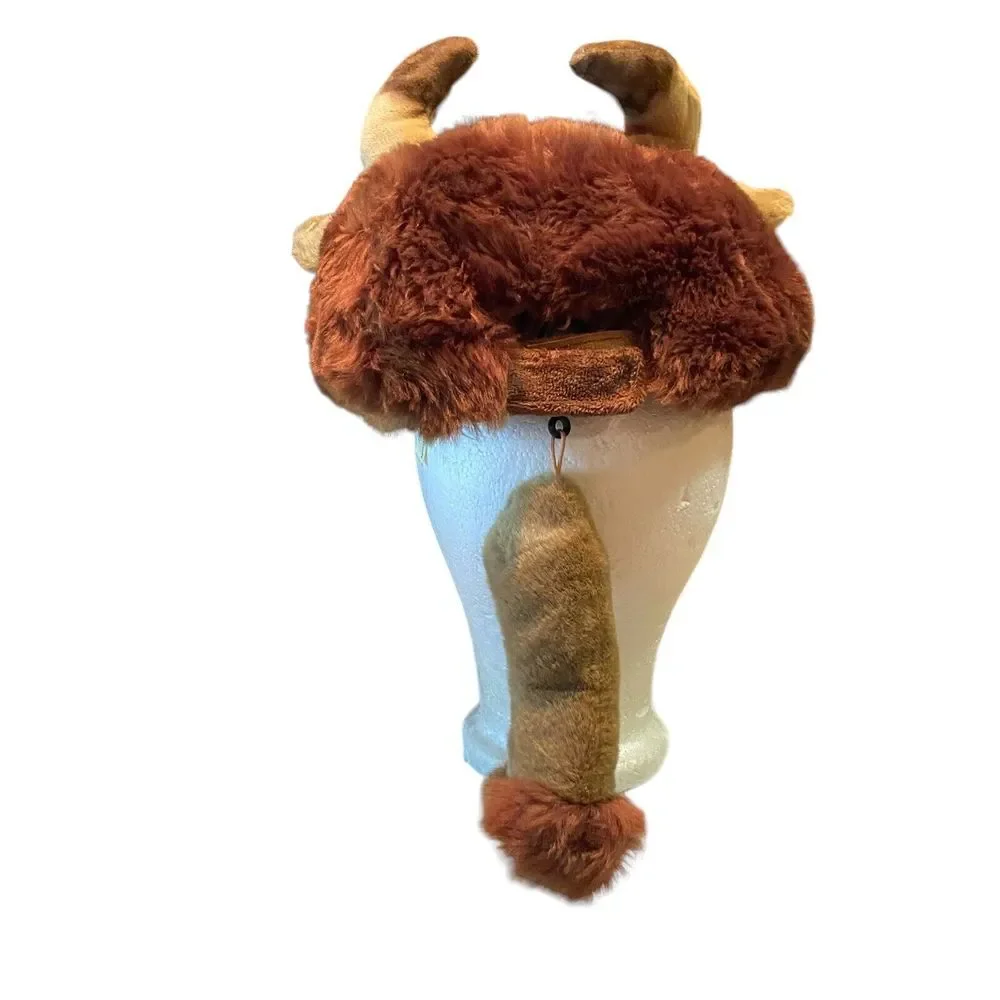 Jagg Plush Oz Animal Brown Hat‎ Adjustable Kids